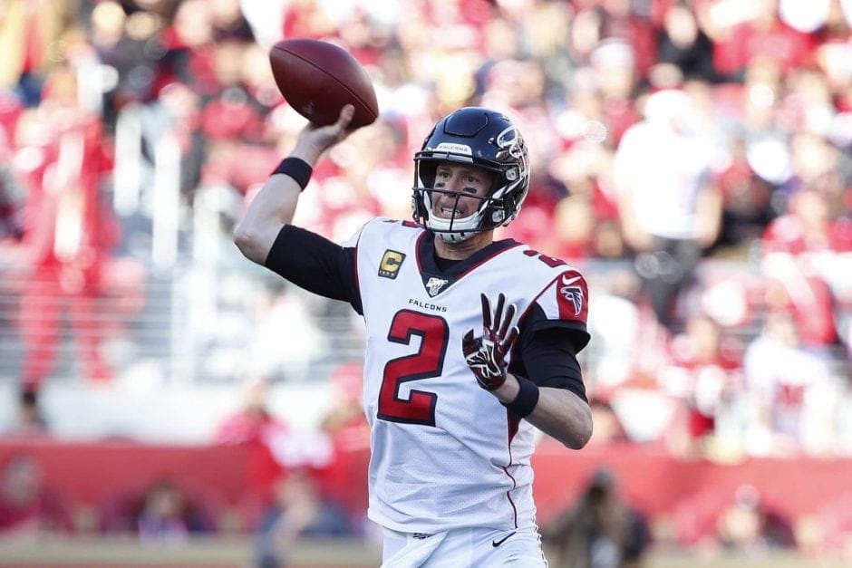 Platz 10Spieler: Matt Ryan
Team: Atlanta Falcons
Position: Quarterback 
Gehalt- und Bonuszahlungen: 21,5 Millionen US-Dollar
Werbeeinnahmen: 5 Millionen US-Dollar
Gesamtsumme: 26,5 Millionen US-Dollar
Foto: AP Photo/Josie Lepe