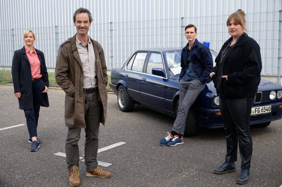 Tatort "Heile Welt" Dortmund Anna Schudt (l-r), Jörg Hartmann, Rick Okon und Stefanie Reinsperger