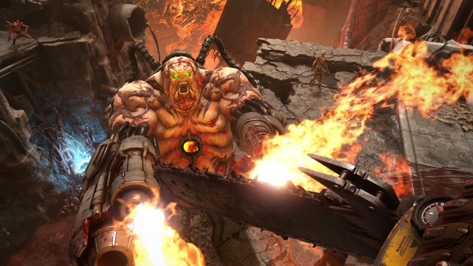 Doom Eternal ist brachial, schonungslos, extrem schnell und technisch eine Wucht. Wer diesen Ego-Shooter noch nicht gezockt haben sollte: Unbedingt nachholen! (Steam-Link) Foto: Bethesda Softworks