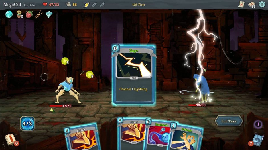 Slay the Spire macht süchtig: Das clevere Deckbuilding-Game hat unzählige Preise und Awards eingeheimst. Pflichtkauf! (Steam-Link) Foto: Mega Crit Games