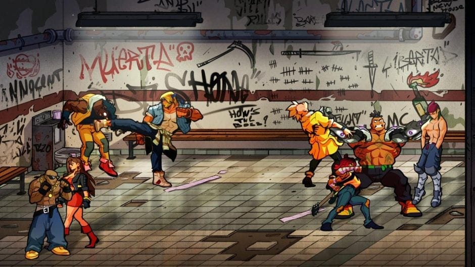 Streets of Rage 4 setzt die mittlerweile weit über 25 Jahre alte Mega Drive Trilogie perfekt fort: Kloppt euch mit unterschiedlichen Figuren durch die Straßen der Stadt, nutzt Kombos und Waffen - und freut euch über clevere Bosskämpfe. (Steam-Link) Foto: Dotemu