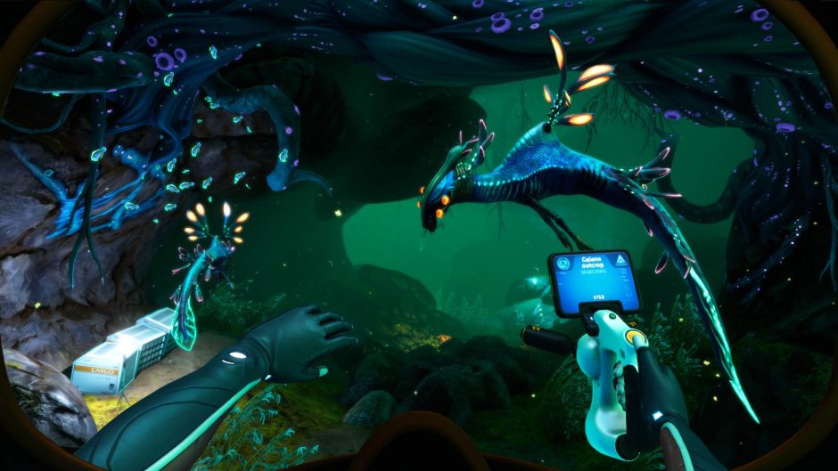 Subnautica Below Zero spielt zwei Jahre nach den Geschehnissen aus dem ersten Teil. Diesmal wird es frostig, während ihr Unterwasser Basen baut, Werkzeuge herstellt und gegen fiese Fische kämpft. (Steam-Link) Foto: Unknown Worlds Entertainment