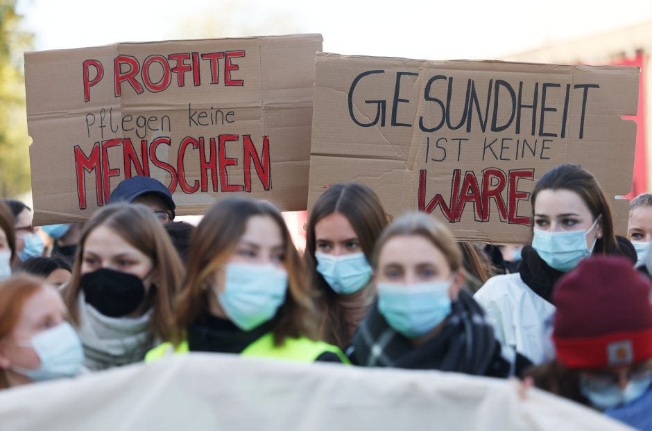 Warnstreiks von Pflegekräften in Köln