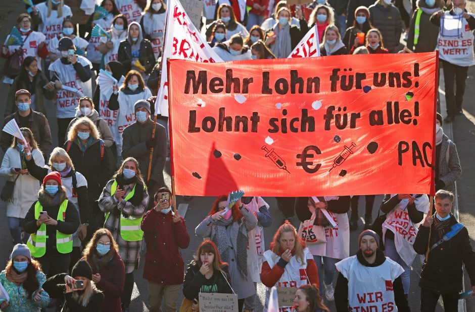 Warnstreiks von Pflegekräften in Köln