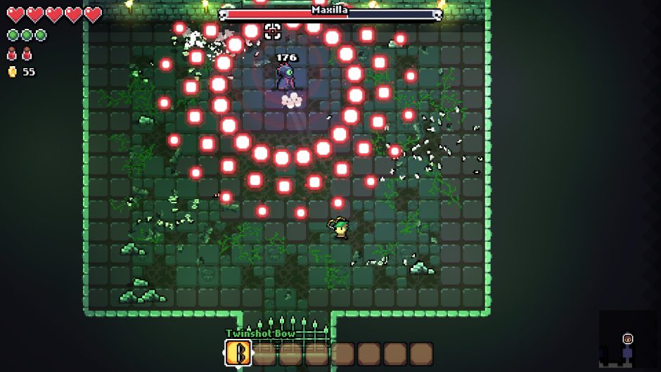 Eine muntere Mischung aus Zelda, Crafting-Elementen und bunter Bullet-Hell bietet Indie-Geheimtipp "Archvale". Foto: Humble Games