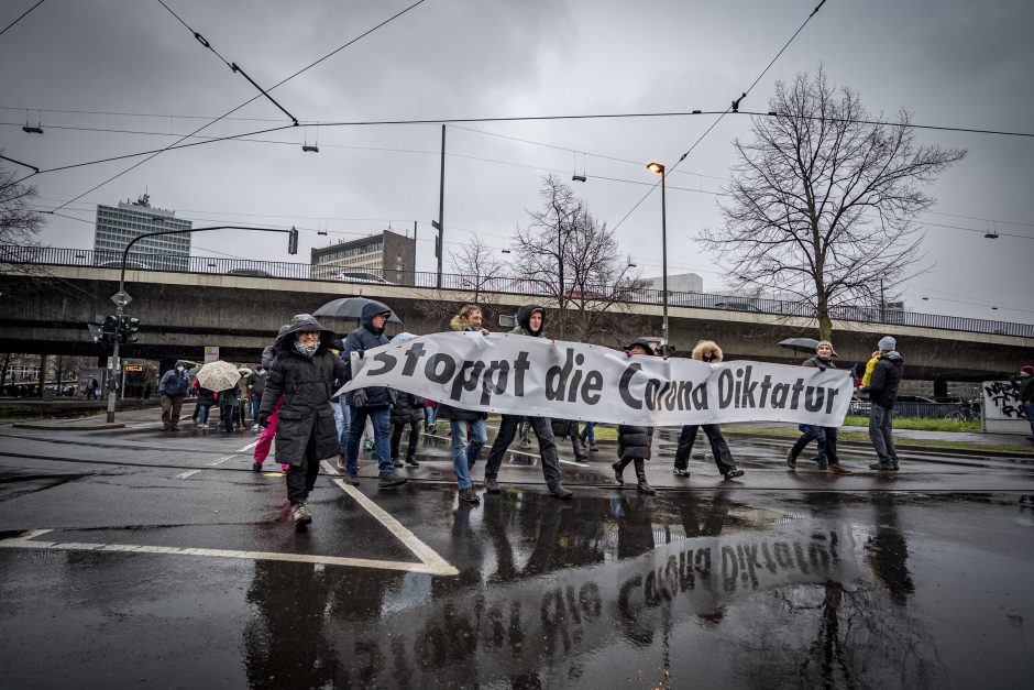 Corona-Demo Düsseldorf 8. Januar 2022 1