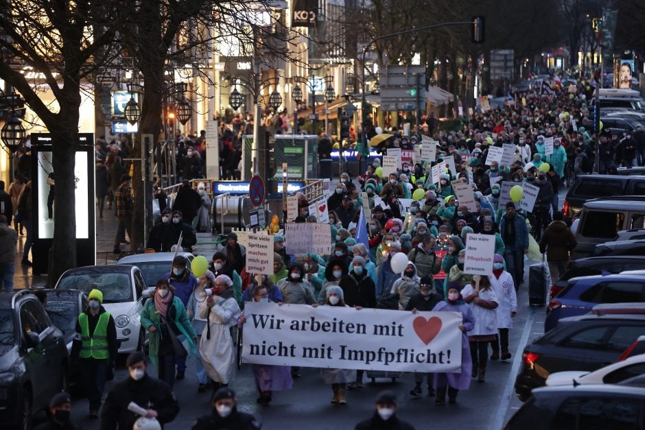 Corona-Demo in Düsseldorf am 29. Januar