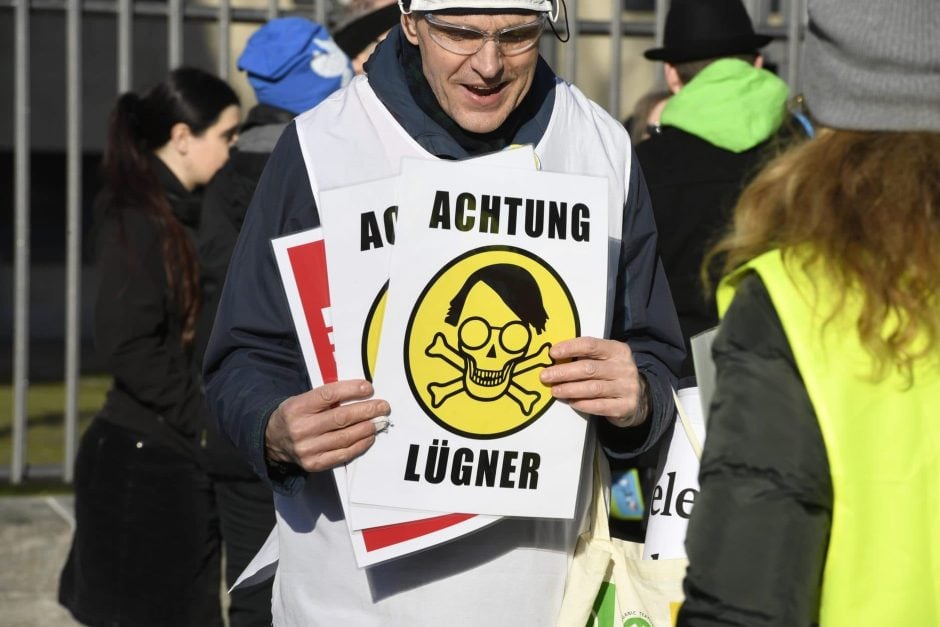 Corona-Proteste in Düsseldorf