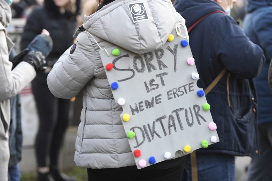 Corona-Proteste in Düsseldorf