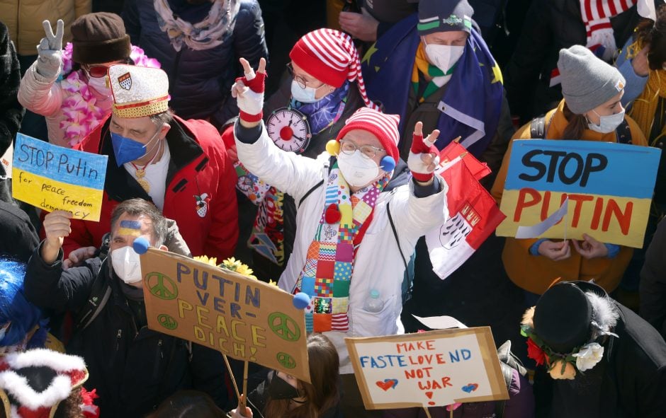 Die Friedensdemo in Köln.