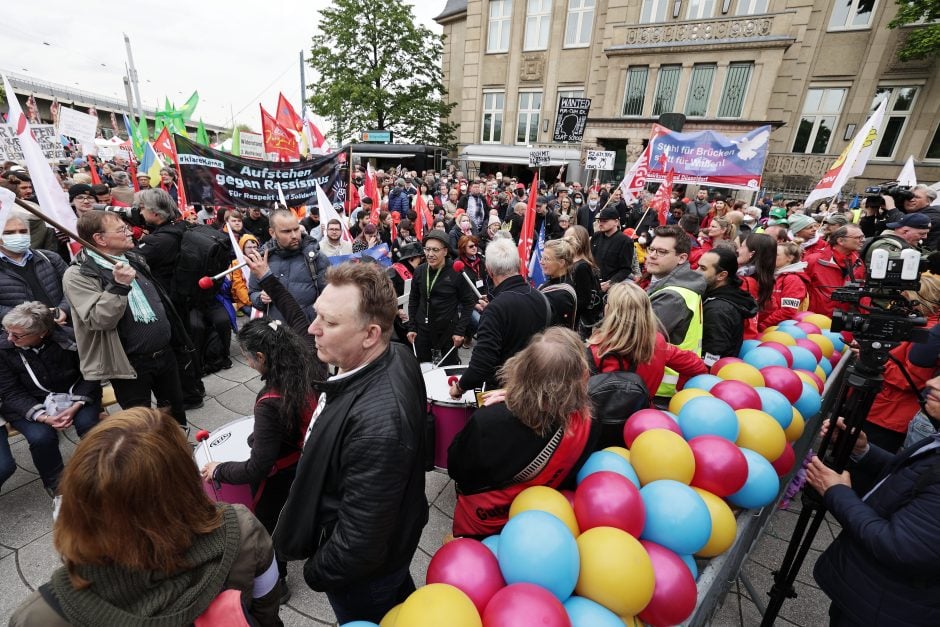 1. Mai Düsseldorf Kundgebung DGB