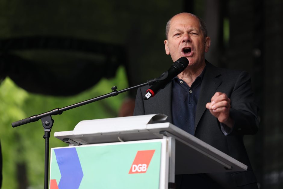 1. Mai Düsseldorf Olaf Scholz