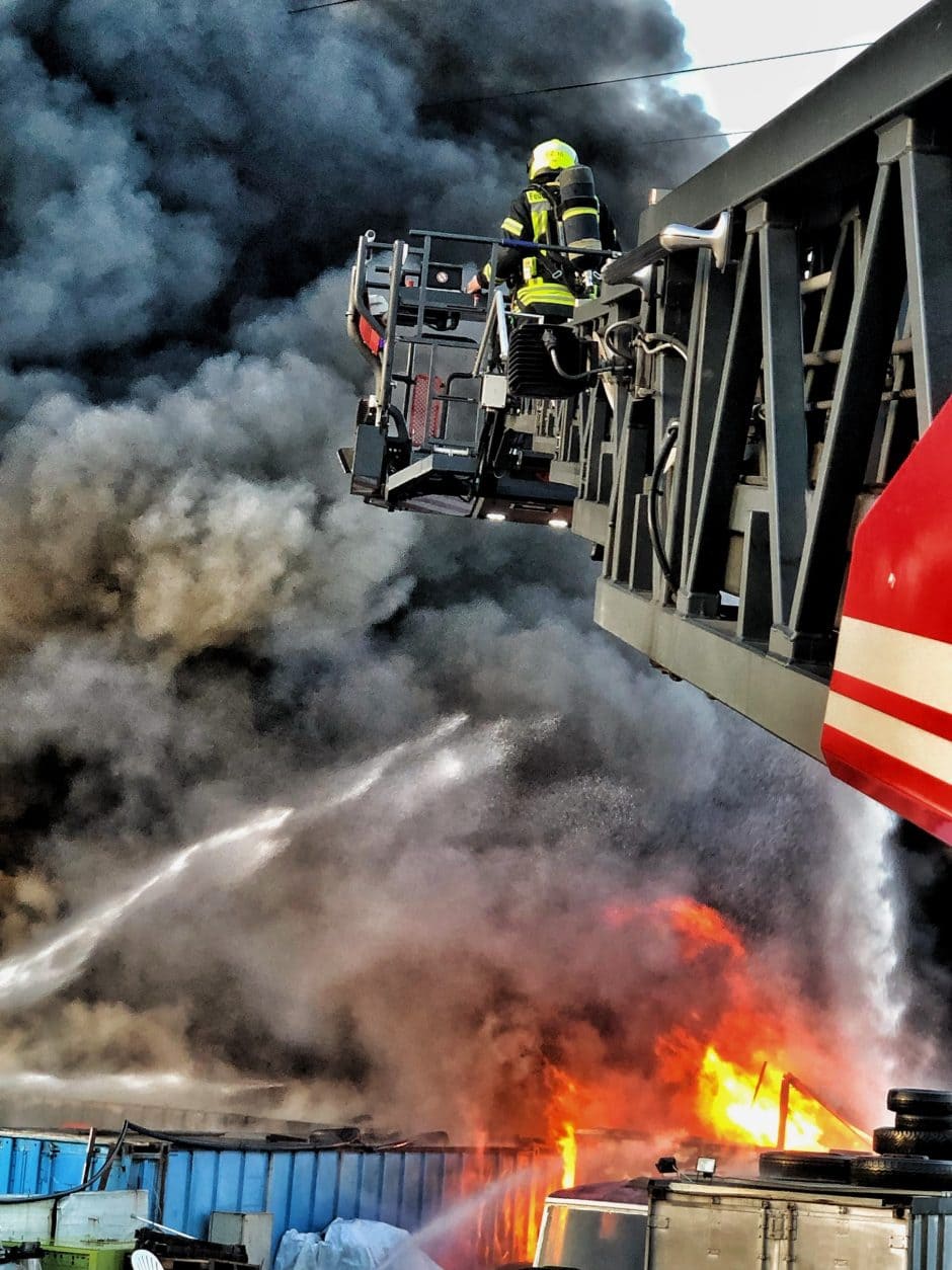 Großbrand Schrottplatz Ikea Kaarst