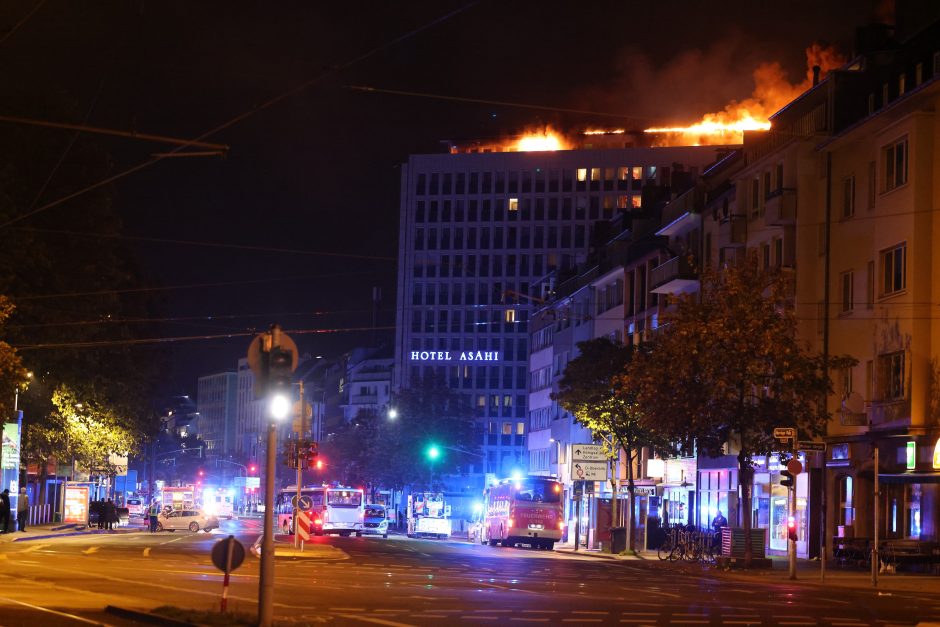 Feuer Hotel Asahi Düsseldorf Sauna Brand Dachgeschoss