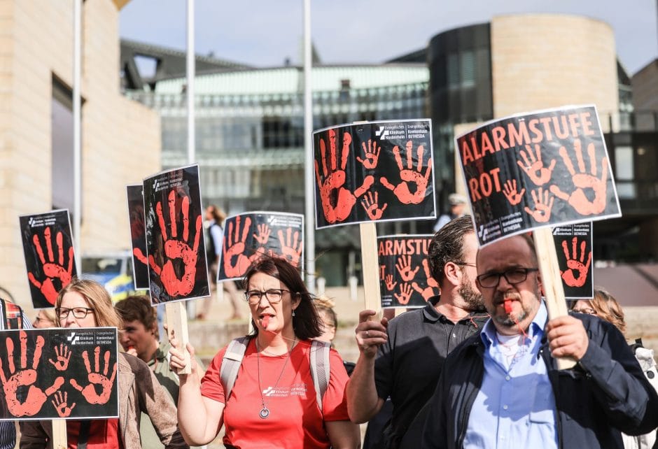 Bundesweiter Protesttag Krankenhausgesellschaft