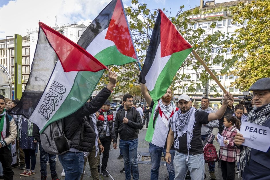 Nahostkonflikt – Pro-Palästina-Demonstration in Düsseldorf