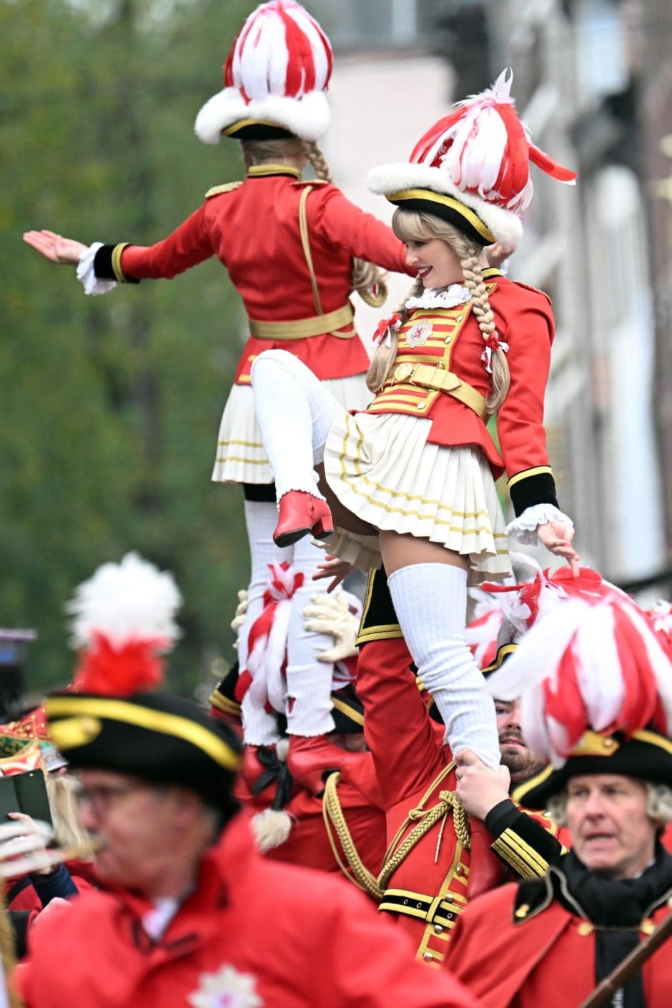 Auftakt Karneval in Düsseldorf am Marktplatz vor dem Rathaus am 11.11.2023