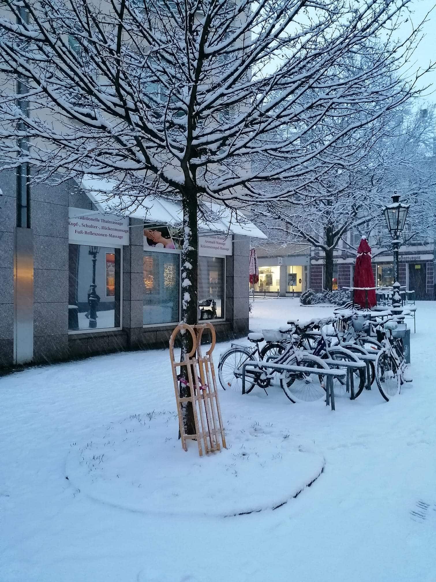 Wetter Düsseldorf Winter Schnee Januar 2024