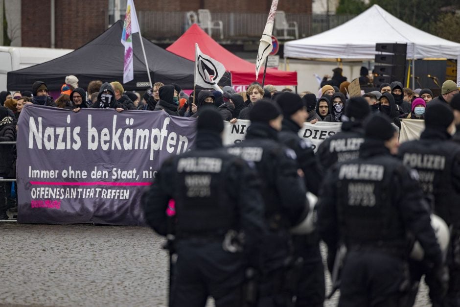 Neujahrsempfang der AfD Duisburg - Proteste