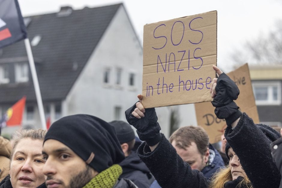 Neujahrsempfang der AfD Duisburg - Proteste