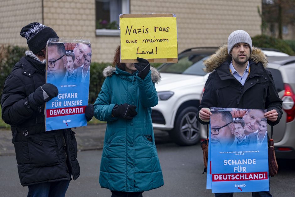 Neujahrsempfang der AfD Duisburg - Proteste