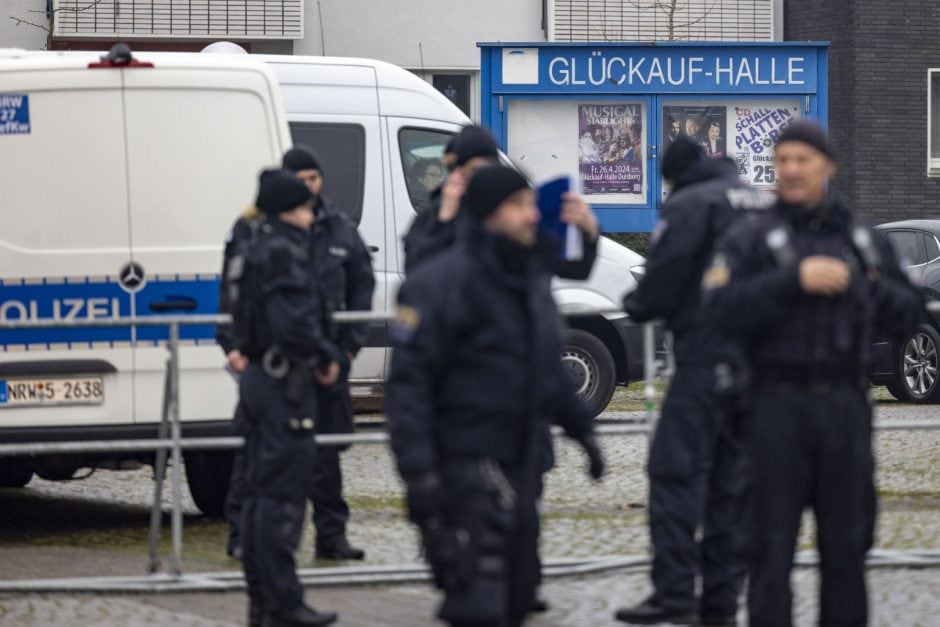 Neujahrsempfang der AfD Duisburg - Proteste