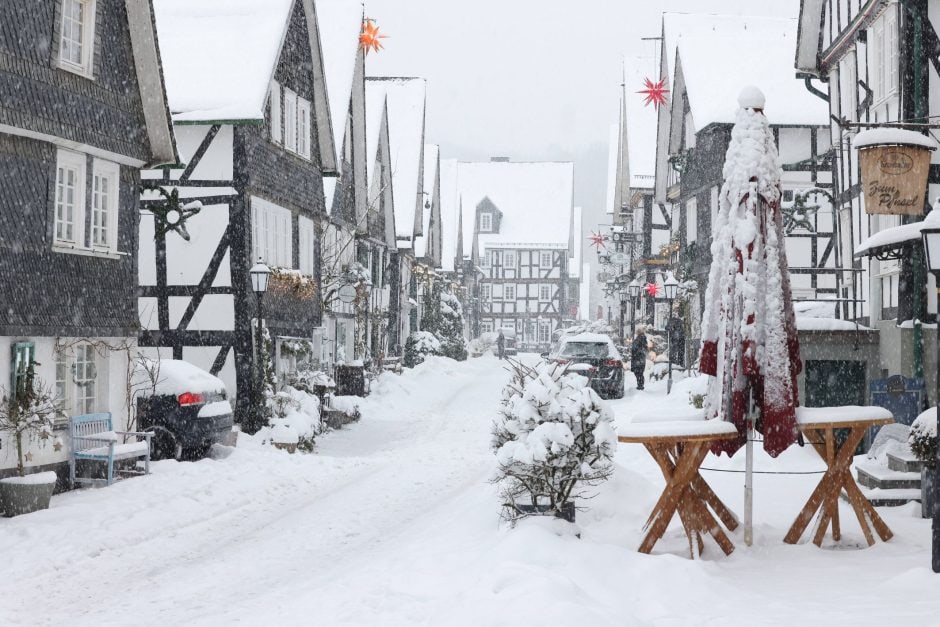 Winter im Siegerland, Altstadt von Freudenberg