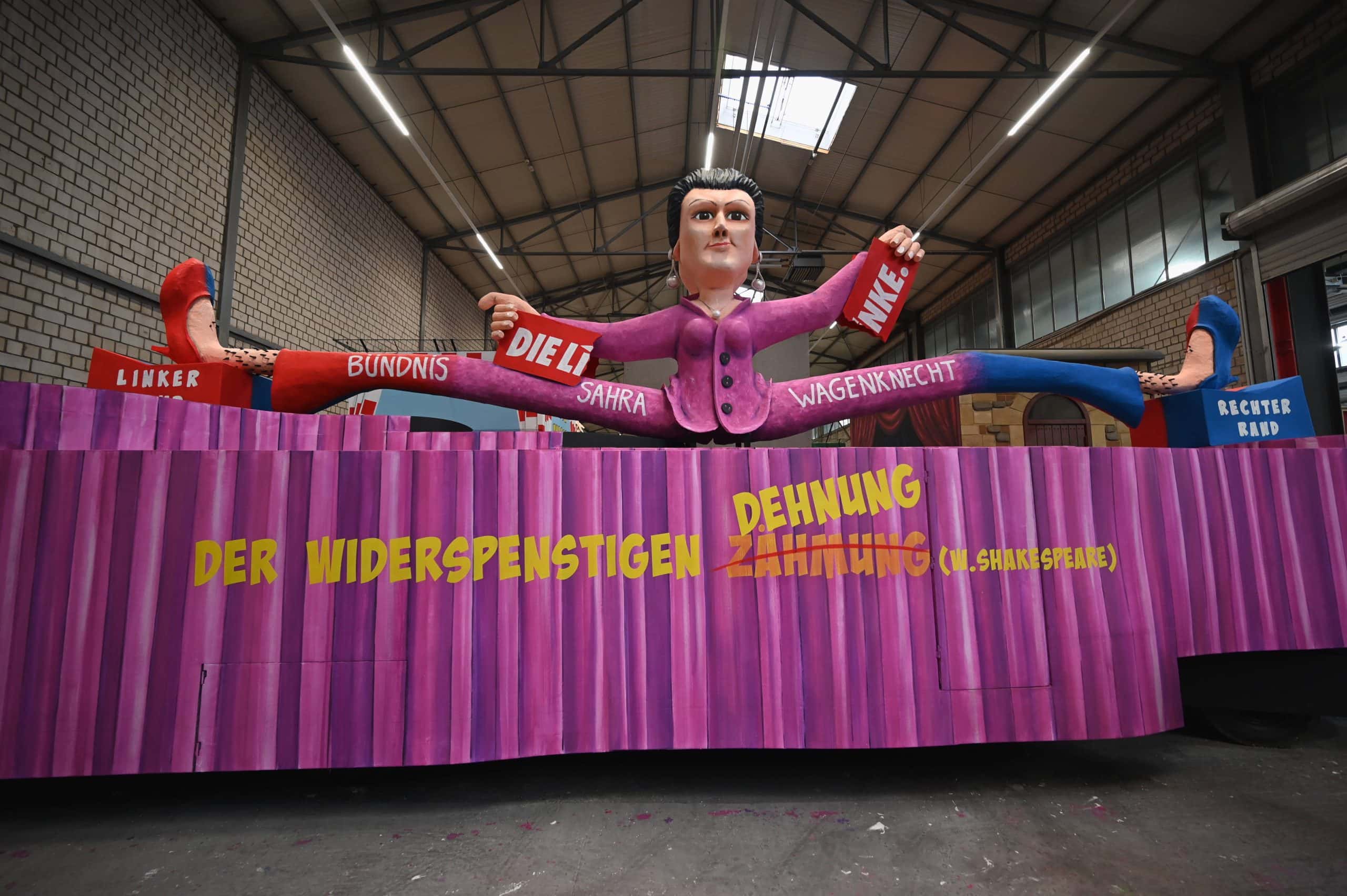 Sahra Wagenknecht wird mit ihrer neuen Partei aufs Korn genommen. 