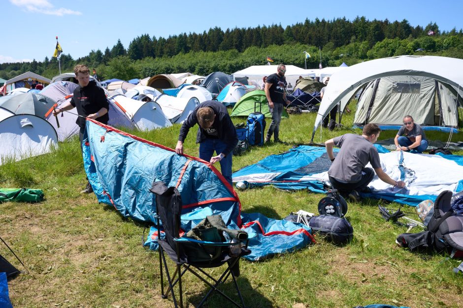 Aufbau Rock am Ring 2024