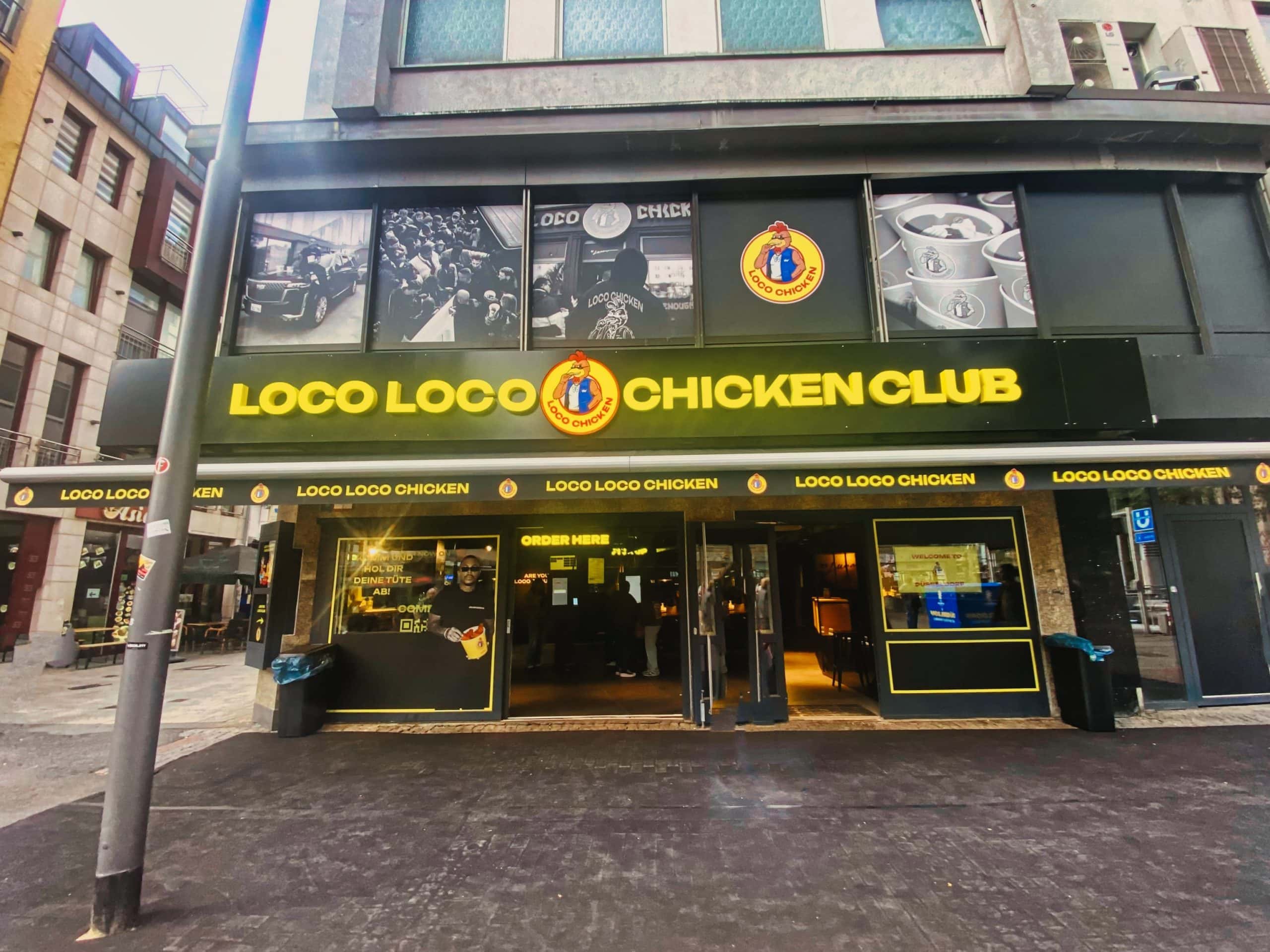 Loco Chicken am Bolker Stern in Düsseldorf. 