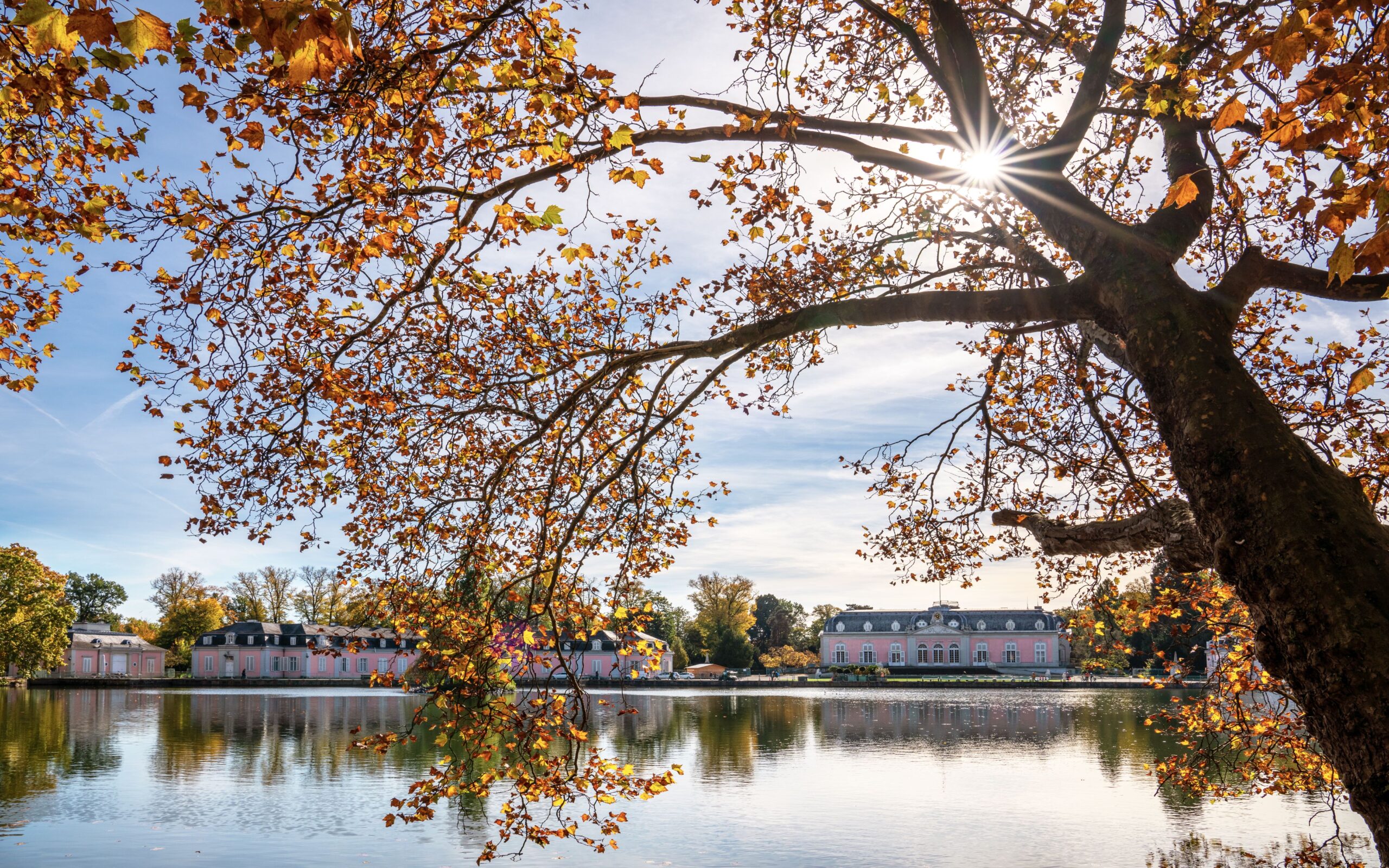 Düsseldorf Wetter Herbst Schloss Benrath