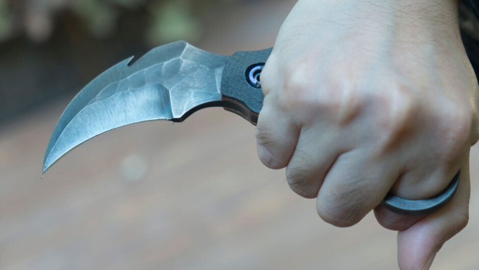 Karambit Messer Blaulicht